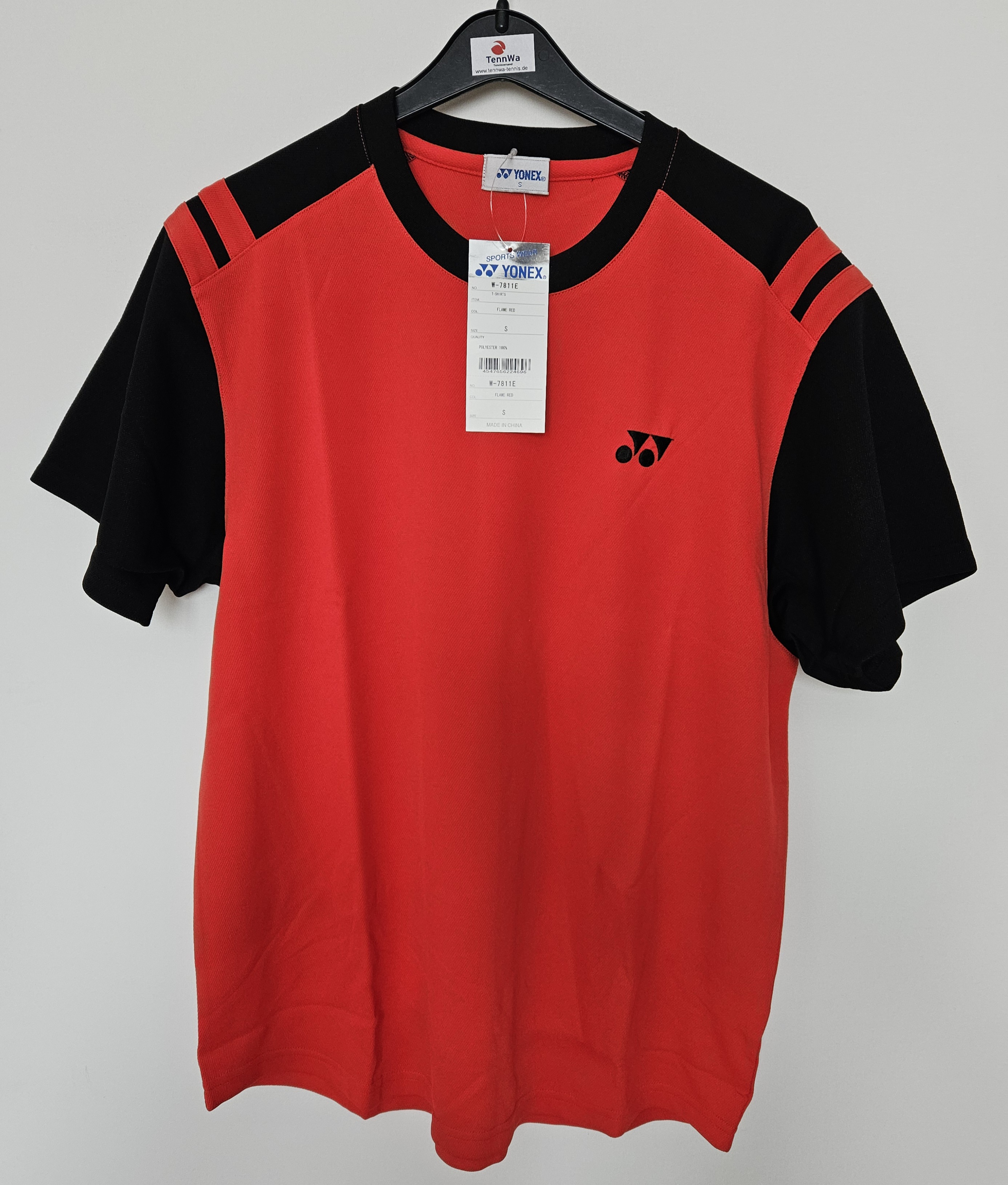 Yonex Herren/Unisex Tshirt rot/schwarz
